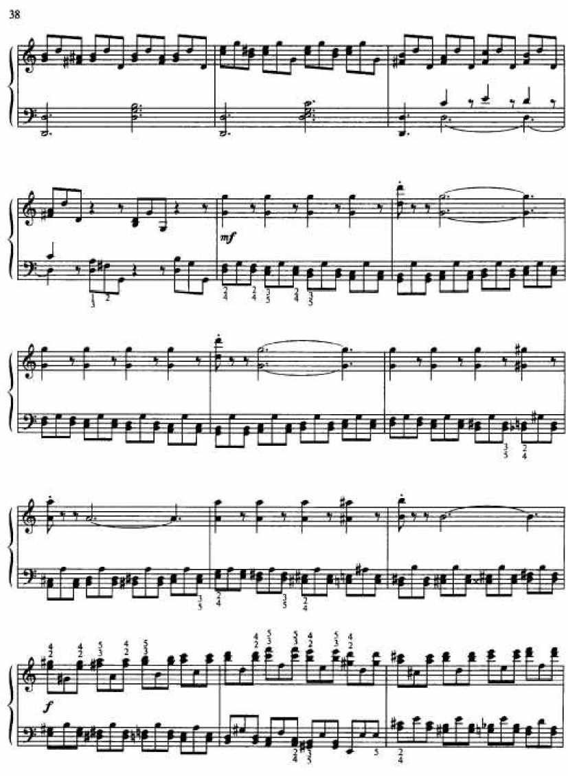莫什考夫斯基15首练习曲钢琴曲谱8