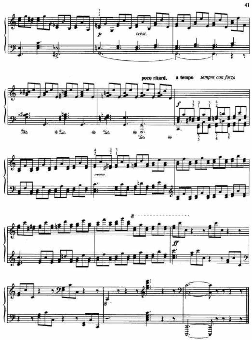 莫什考夫斯基15首练习曲钢琴曲谱8