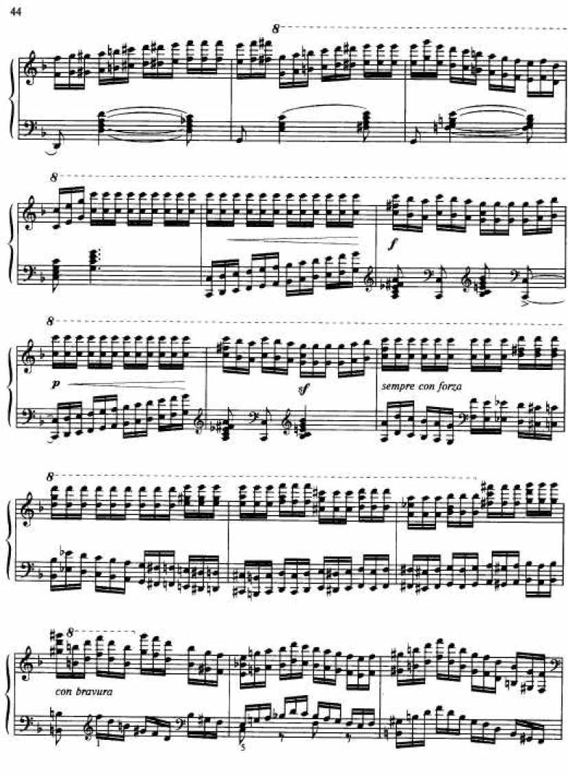 莫什考夫斯基15首练习曲钢琴曲谱9