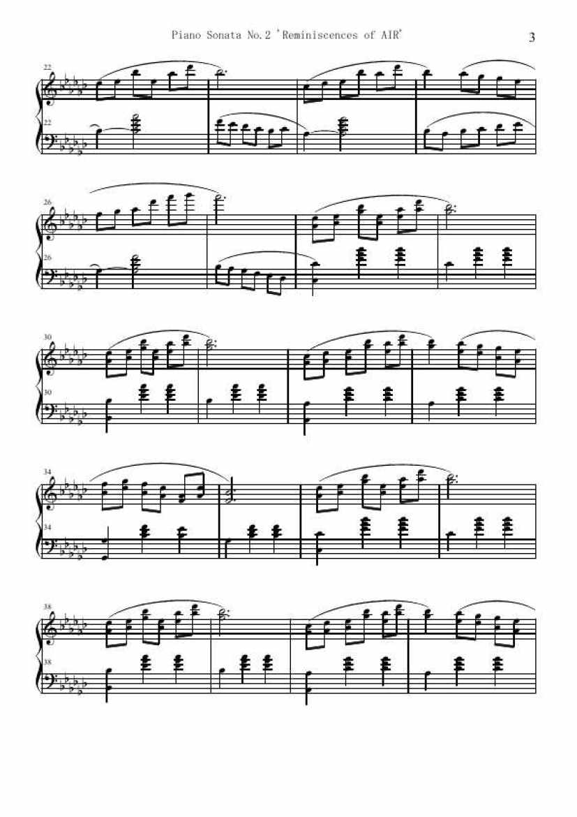 Air 青空 - Piano Sonata No