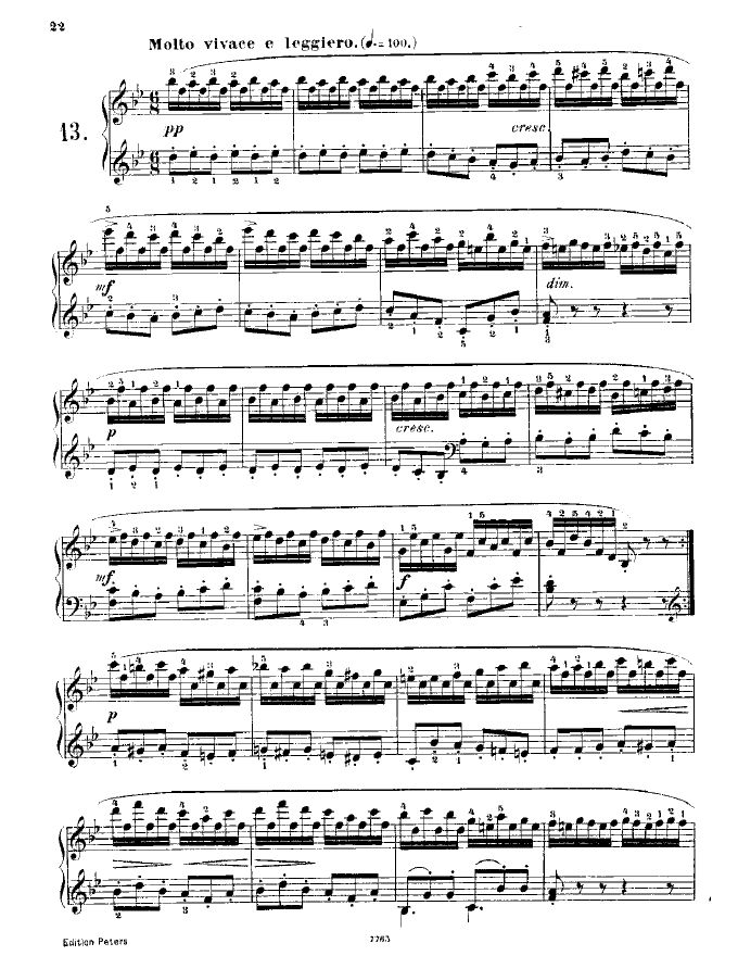 车尔尼849第七条钢琴谱图片