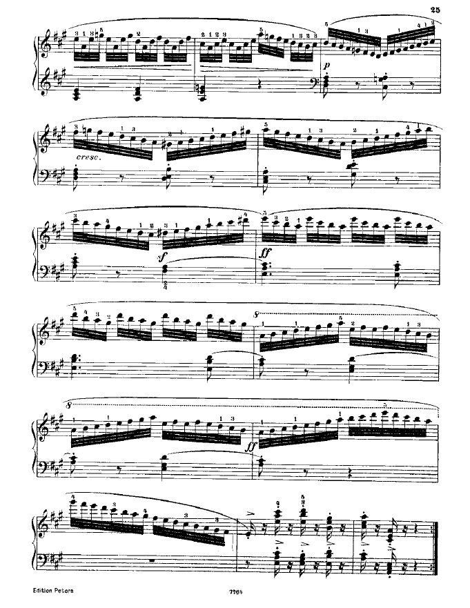 车尔尼849第12条钢琴谱图片