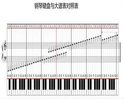 钢琴音组排列图图片
